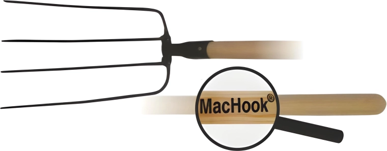 Zahradní vidle se 4 hroty s dřevěnou násadou 130 cm