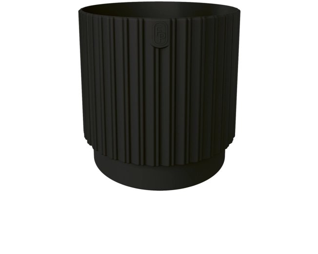 Květináč MIKA Cyli Petit ECO Recycled 14 cm – černý
