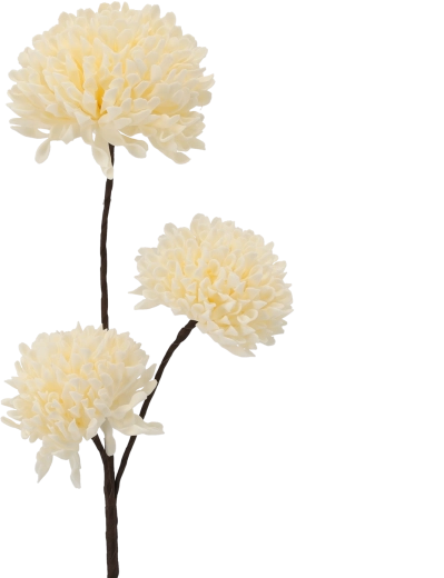 Dekorativní květina 80 cm bílá
