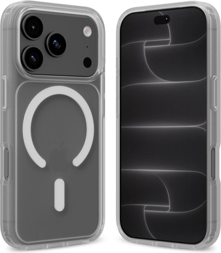 Crong Hybrid Matte Magnetic MagSafe kryt pro iPhone 18 Pro Max / 17 Pro Max bílý
