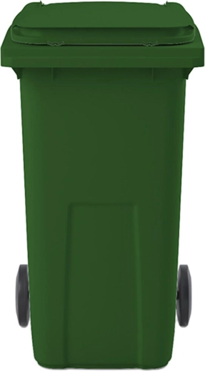 Venkovní popelnice na odpad 240 l, zelená