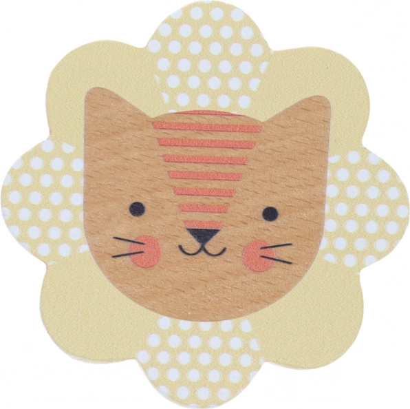 Petit Collage dřevěné chrastítko lvíček