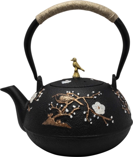 Litinová konvice na čaj 1 l černá