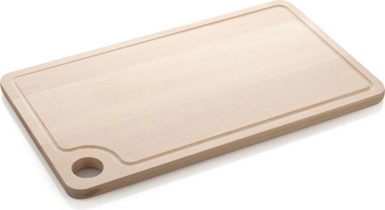 Dřevěné krájecí prkénko s drážkou BRILLANTE 42 × 25 cm