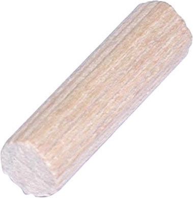 Vroubkované dřevěné kolíčky 8 × 30 mm, balení 50 ks, FSC