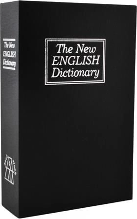 Sejf skrytý v knize – trezorová kniha, černá