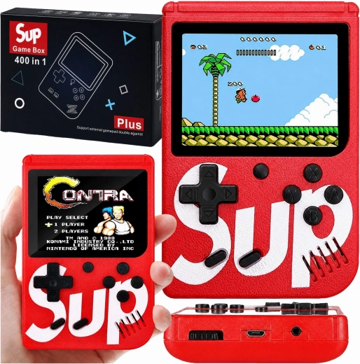 Přenosná retro herní konzole SUP 400 v 1 - 1 kus