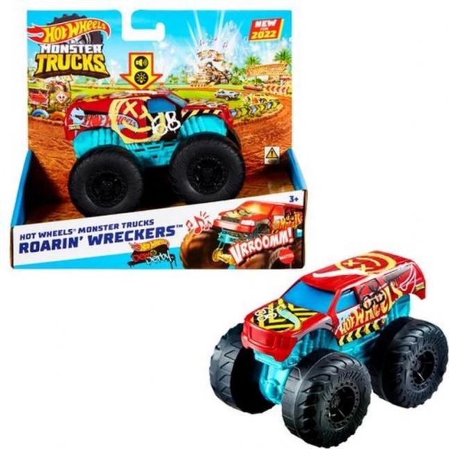 Hot Wheels Monster Trucks Race Ace s efekty zvuku a světla 1:43 – Bone