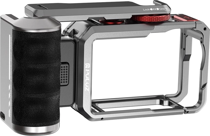 Titanová rozšiřující klec s rukojetí a přípojkami Puluz pro DJI Osmo Action 6