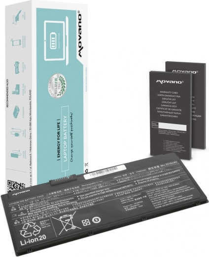 Baterie Movano FPB0338S pro Fujitsu LifeBook U758 3490 mAh (50 Wh)