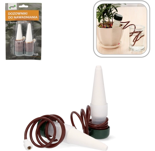Sada 2 zavlažovacích dávkovačů s hadičkou 80 cm