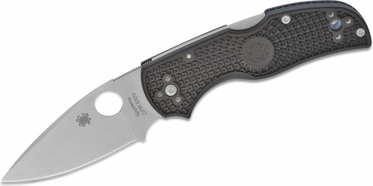 Spyderco Native 5 kapesní nůž 7,5 cm, satén, černý FRN