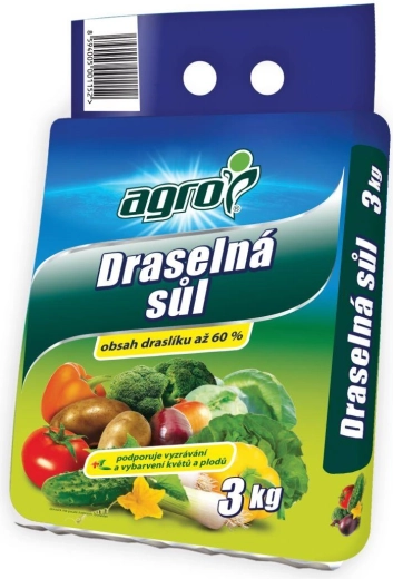 Hnojivo sůl draselná 3 kg AGRO