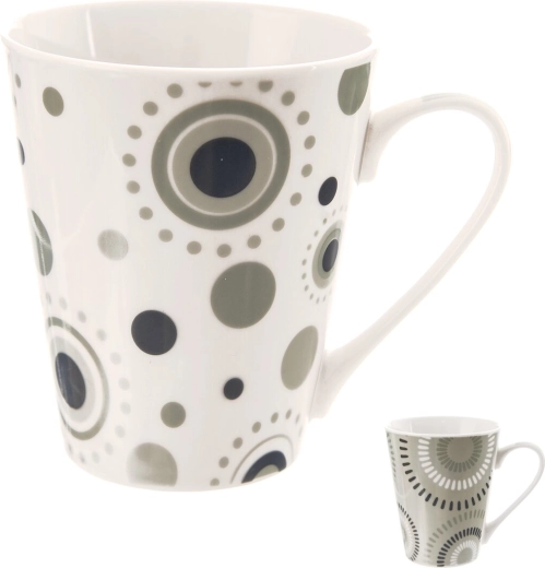 Porcelánový hrnek kruhy 0,35 l – mix dekorů