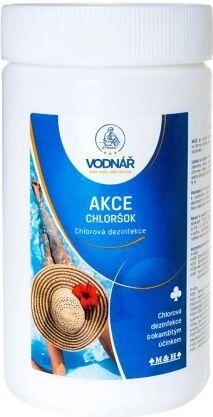 Chloršok granulát pro rychlou dezinfekci bazénu 1 kg VODNÁŘ