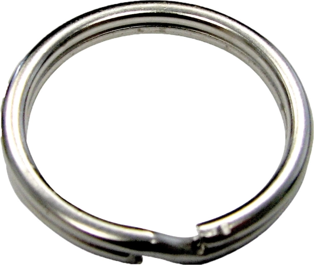 Kroužek na klíče 35 × 2,0 mm niklovaný (200 ks)