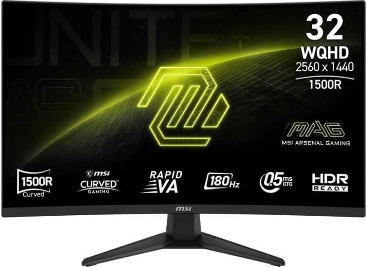 monitor 31,5'' MAG 321CQF E18 WQHD zakřivený 180 Hz černý