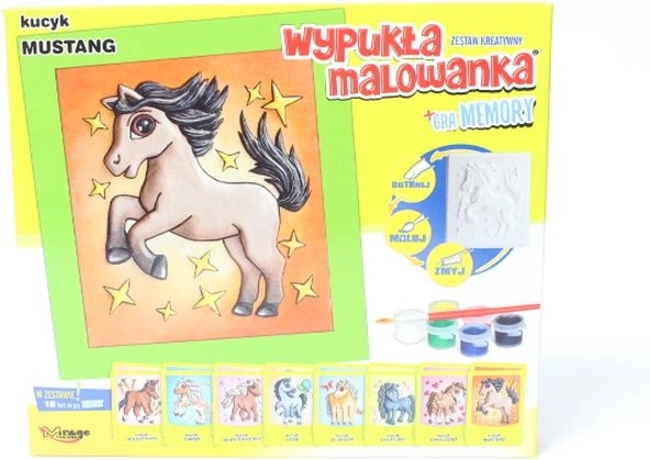Mirage Hobby 3D malování – Poník mustang + pexeso
