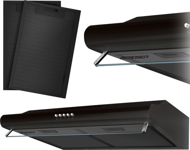 Podskříňkový odsavač par 50 cm BERDSEN BE-10A černý