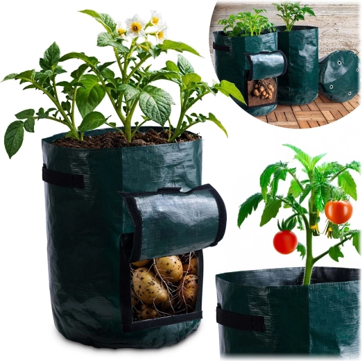 Pytel na pěstování zeleniny 43 l s okénkem pro sklizeň