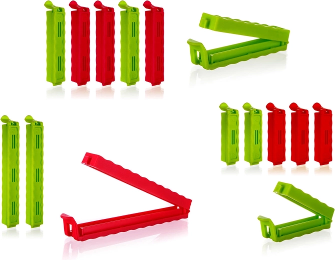 Klipy na sáčky CULINARIA, sada 15 ks, mix barev