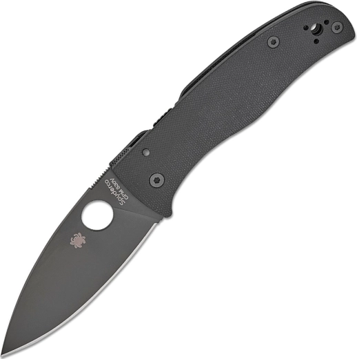 Spyderco Bodacious All Black kapesní nůž 9,2 cm s DLC a rukojetí G10