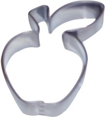 Nerezové vykrajovátko na cukroví jablko, sada 10 ks