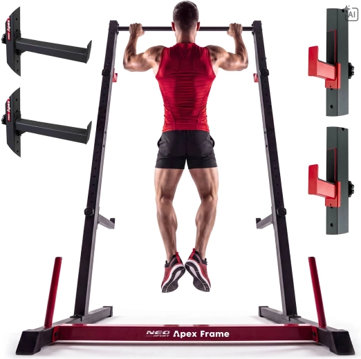 Neo-Sport Apex Frame stacionární hrazda a stojan na činku (half rack)