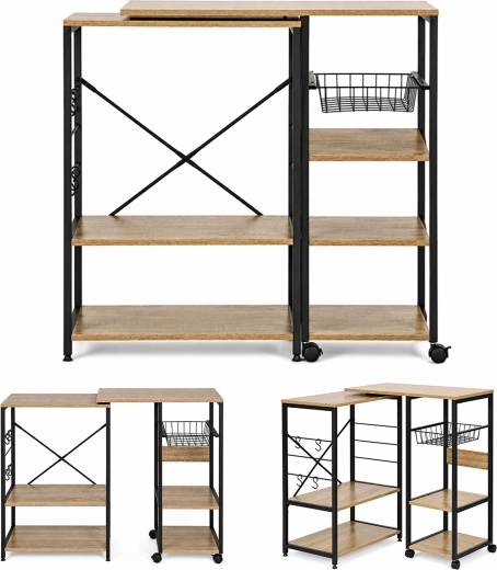 Kuchyňský regál s pojízdnou pracovní deskou ModernHome