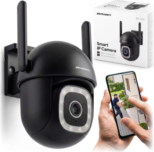 Berdsen venkovní otočná Wi‑Fi IP kamera 5 MP s detekcí osob a sirénou