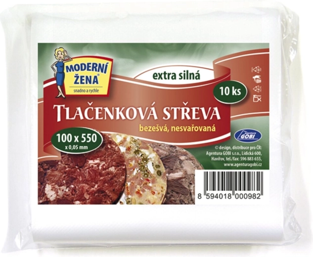 Sáček na tlačenku 10 × 55 cm (10 ks)