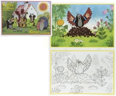 Omalovánka Krtek se raduje