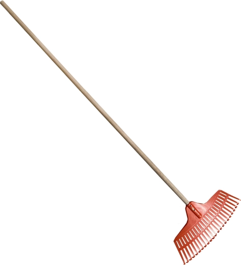 Hrábě na listí s dřevěnou násadou 160 cm