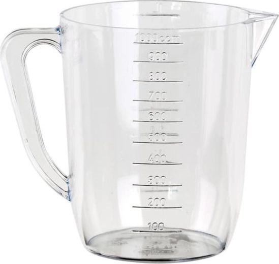 Plastová odměrka s výlevkou TORO 1 l