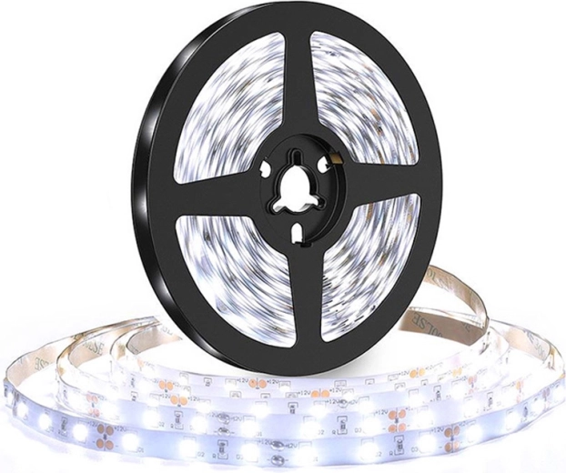 Solight LED světelný pásek 5 m, 120 LED/m, 10 W/m, 1100 lm/m, IP20, studená bílá