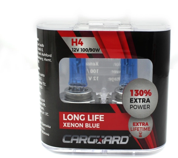 Halogenová žárovka CARGUARD H4 Long Life Xenon Blue 12 V 100/90 W - 1 kus