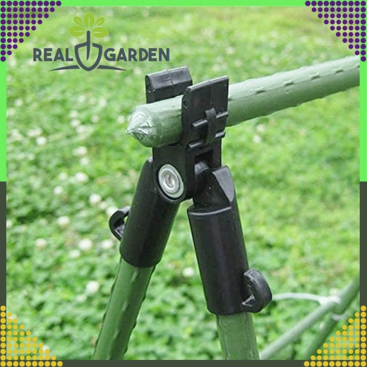 Vrcholový kloubový T‑spoj pro zahradní tyče 9 mm, 10 ks