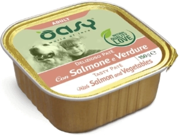Oasy Tasty Paté Adult losos a zelenina 150 g