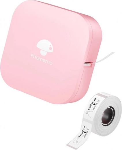 Přenosná tiskárna štítků Phomemo růžová