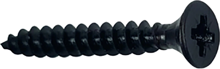 Univerzální vruty 4×30 mm, zápustná hlava, černé (20 ks)