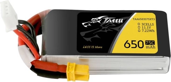 Tattu LiPo baterie 650mAh 11,1V 3S 75C