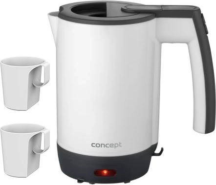 Cestovní rychlovarná konvice Concept travel 0,5 l se 2 hrnky