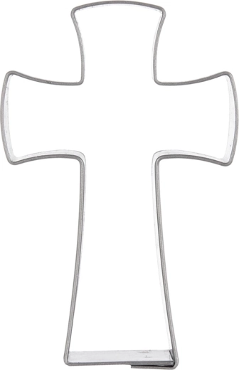 Nerezové vykrajovátko na sušenky kříž 6,4 cm