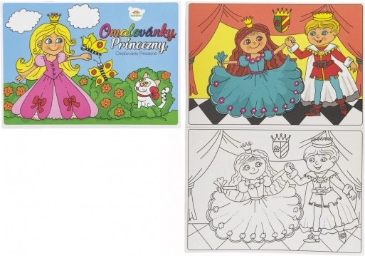 Omalovánky Princezny 21x15cm 8 listů