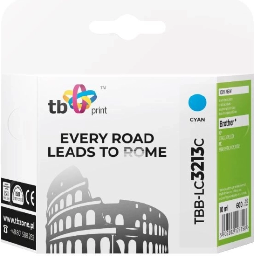 inkoustová náplň cyan pro brother dcp-j722dw lc3213c