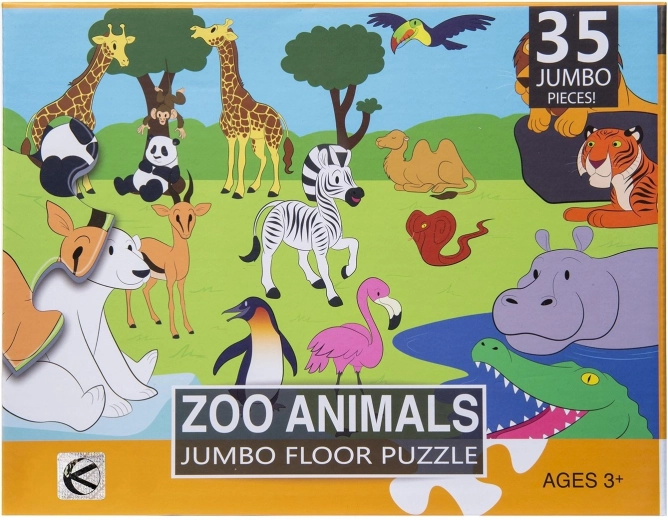 Xxl dětské puzzle zoo - 1 kus
