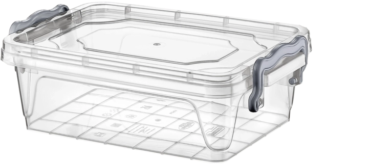 Plastový kontejner Multi Box 1,2 l s víkem a klipy