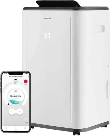 Sencor chytrý mobilní odvlhčovač vzduchu SDH 2028WH s Wi-Fi