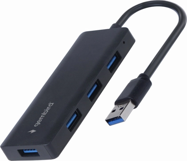 Gembird 4portový usb hub usb 3.2 gen 1 černý