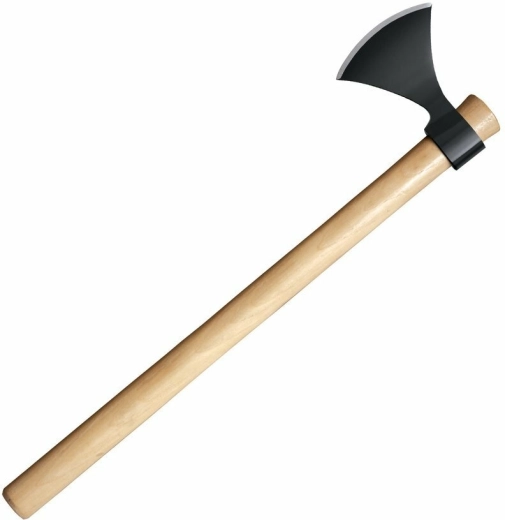 Kempingová sekera Norse Hawk od Cold Steel, uhlíková ocel a dřevěná rukojeť, 717 g